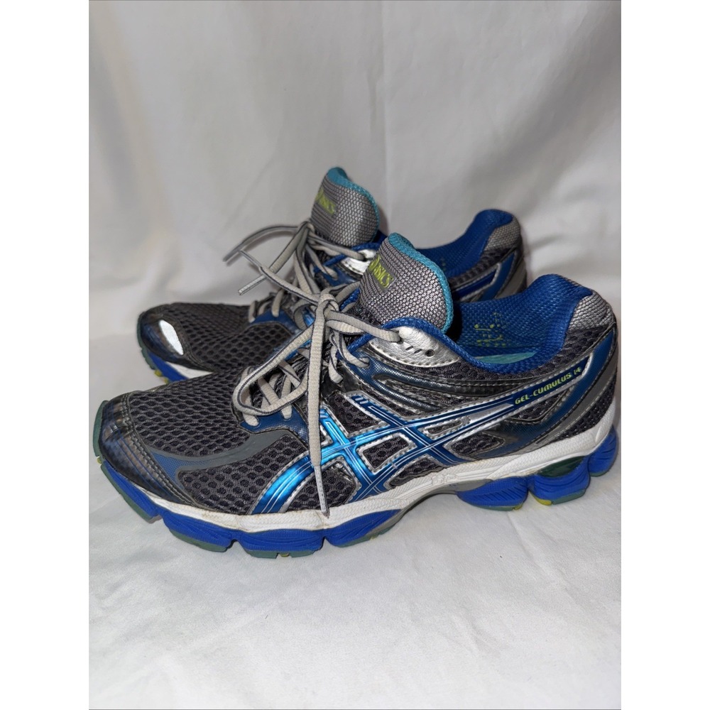 Asics‎ Gel Cumulus 14 Womens Size 7.5 Blue Running Athletic Shoes (T296N)
